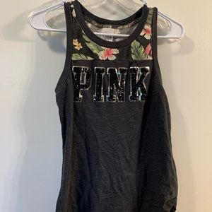 Size small PINK tank, worn but still in great condition